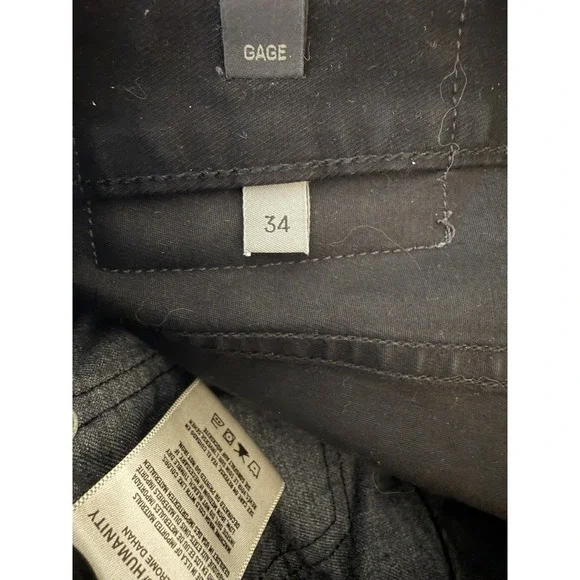 Citizens Of Humanity Jeans Mens 34x32 Black Denim Gage Classic Straight USA Made - Picture 4 of 11